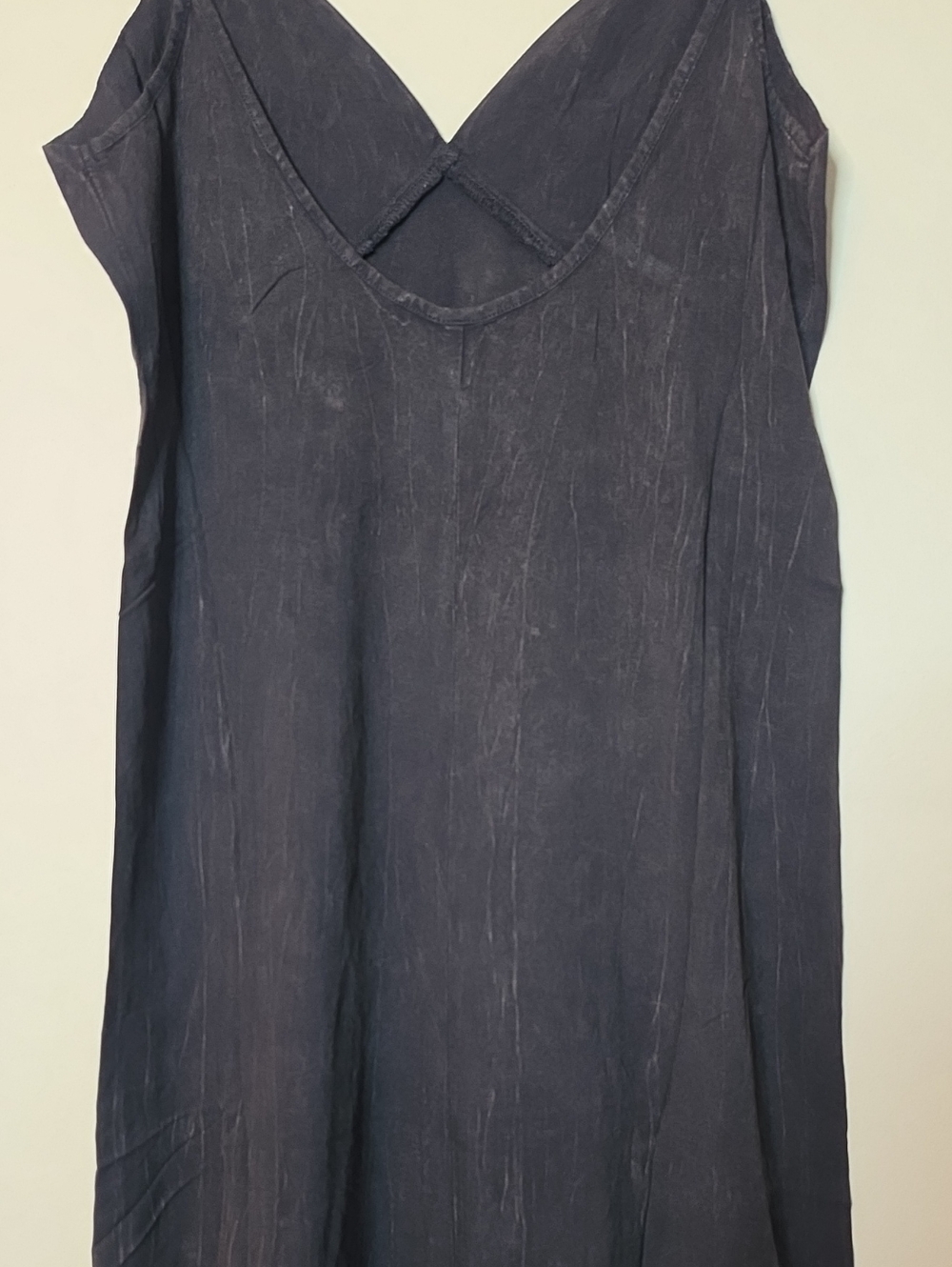 Zenana Ash Black Spaghetti-Strap V-Neck Dress - Classic Women's Dress - Picture 5 of 7